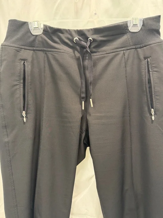Calvin Klein Black Lined Dressy Joggers with Drawstring Waist - Picture 4 of 16